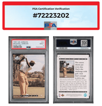 Image 1 of 1997 UD Jordan Michael Jordan Rare Air #32 PSA 9 Mint