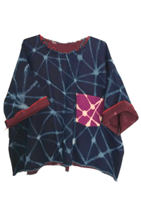 Image 1 of Oversized Nebula Denim Box TEE