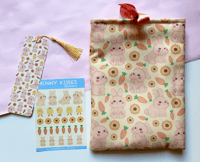 Image 1 of  USAGI BOOK SLEEVES + BOOKMARK + STICKER SHEET