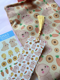 Image 2 of  USAGI BOOK SLEEVES + BOOKMARK + STICKER SHEET