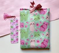 Image 1 of CAT DANGO BOOK SLEEVES + BOOKMARK