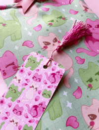 Image 2 of CAT DANGO BOOK SLEEVES + BOOKMARK