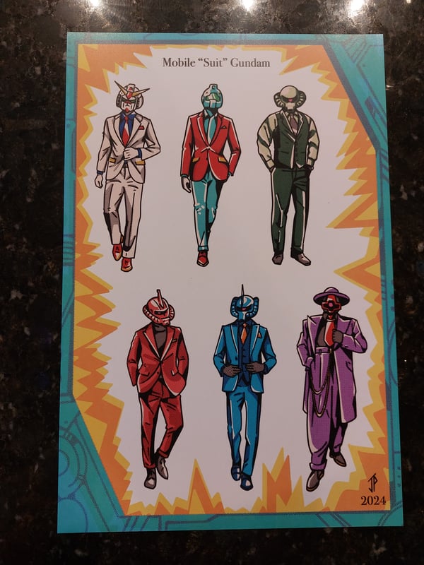 Image of Mobile "suits" Gundam Tattoo Flash