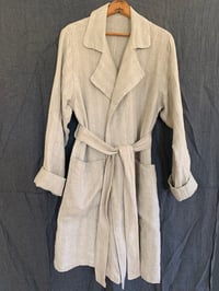 Image 1 of Trench Coat in vintage French linen