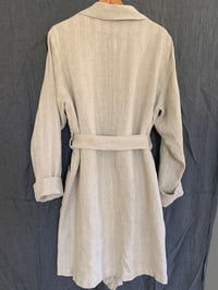 Image 2 of Trench Coat in vintage French linen