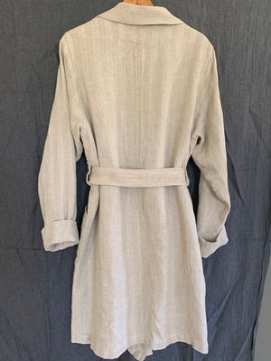 Image of Trench Coat in vintage French linen