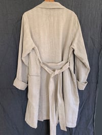 Image 3 of Trench Coat in vintage French linen