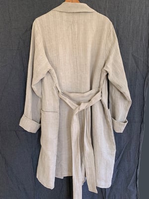 Image of Trench Coat in vintage French linen