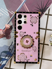 Image 2 of Floral Pattern Phone Case With Ring Holder