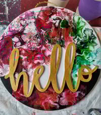 Image 2 of Hello Welcome Sign (Handpainted)