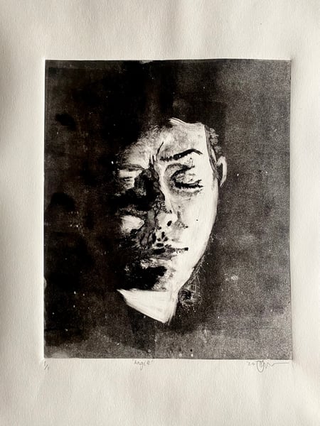 Image of ‘Angie’ monotype