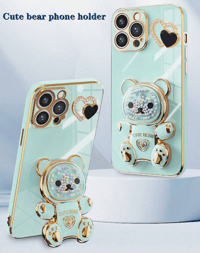 Image 2 of Heart Phone Case w/ Bear Stand