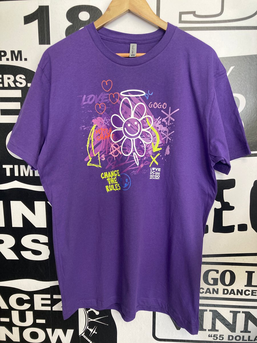 Image of LOVE DC GOGO "CHANGE THE RULES" Purple T-shirt
