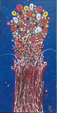 Abstract Flower Painting (Handpainted)