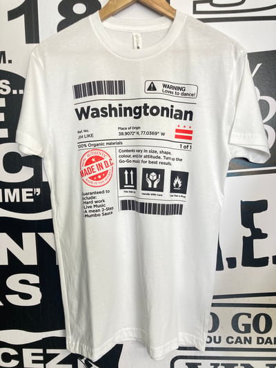 Image of MITCHCRAFT "WASHINGTONIAN WARNING LABEL" White T-shirt