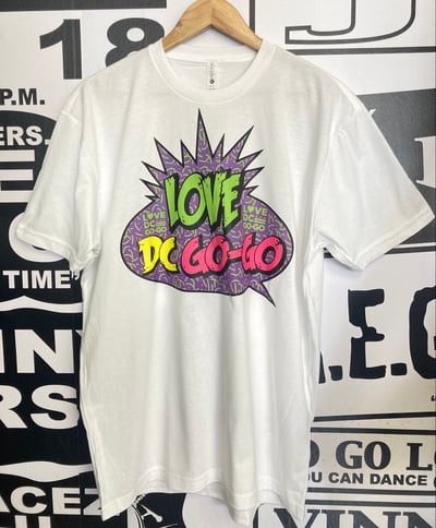 Image of LOVE DC GOGO "YO!" White T-shirt