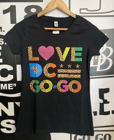 Image of LOVE DC GOGO "JUNGLE LOVE" Ladies Black T-shirt