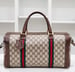 Image of Vtg Gucci Brown Monogram duffle