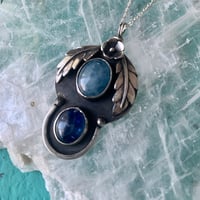 Image 1 of Mystic - aquamarine & kyanite pendant