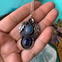 Image 2 of Mystic - aquamarine & kyanite pendant