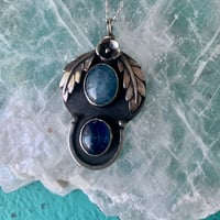 Image 3 of Mystic - aquamarine & kyanite pendant