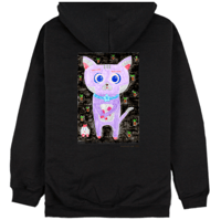 Sad Cat With Little Bunny Friend -  Hoodie 