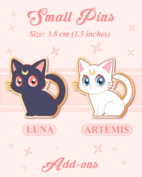 Image 1 of Luna & Artemis Cats Pin