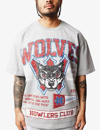 "Detroit Wolves" Tee in Pigment Ash