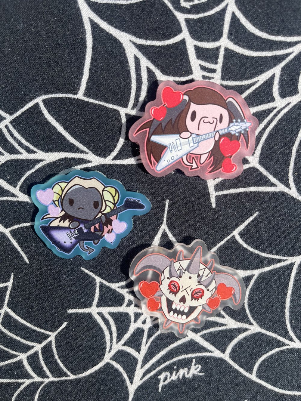 [IN HAND] Metal Cutie Mascots 2" Frosted Acrylic Pins 