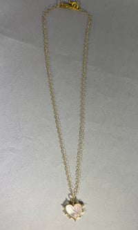 Image 5 of Pearl heart necklace