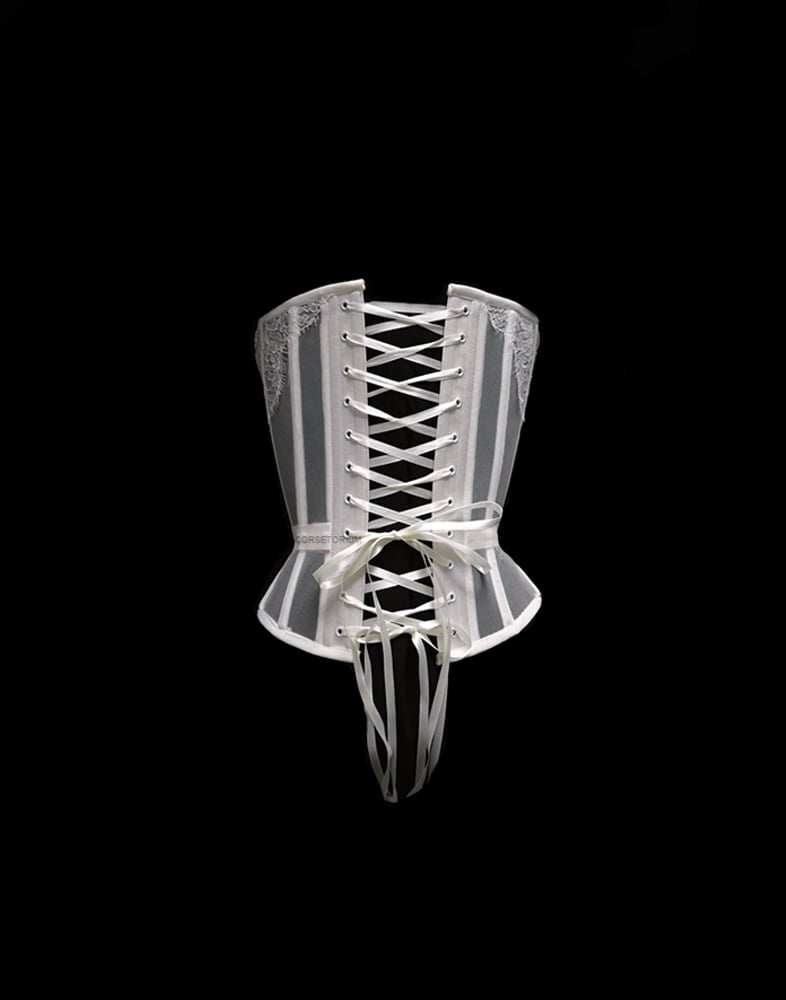 Image of ALTHEIA IVORY LACE CORSET