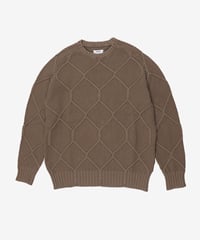 Image 1 of DANCER_FENCE KNIT SWEATER :::BEIGE:::