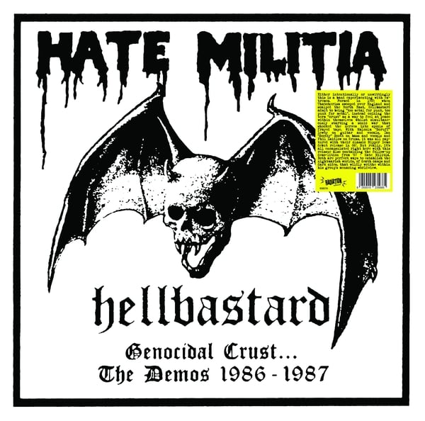Image of HELLBASTARD - "Genocidal Crust: The Demos 1986-1987" 2xLp