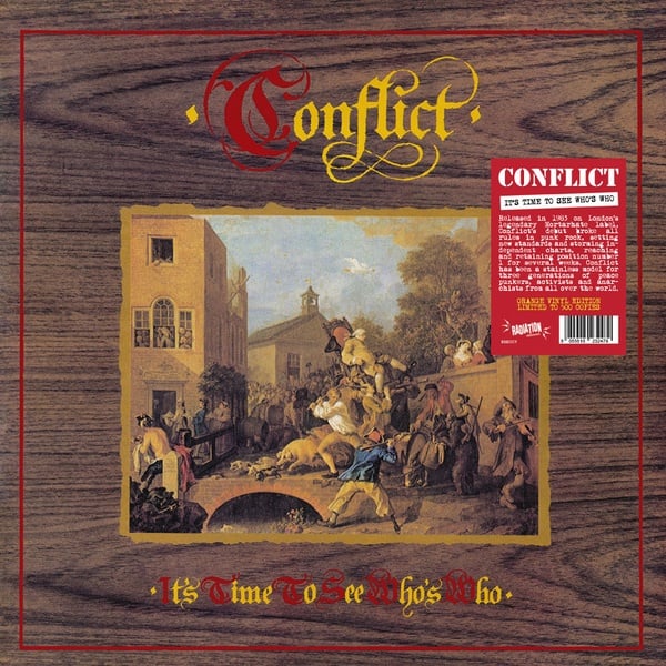 Image of CONFLICT - "It's Time To See Who's Who" Lp (orange Vinyl)