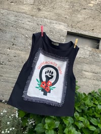 Image 3 of TOP negro QUERÉMONOS VIVAS! Talla XS/S. Feito a man