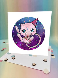 Cosmic mew Celebration Card