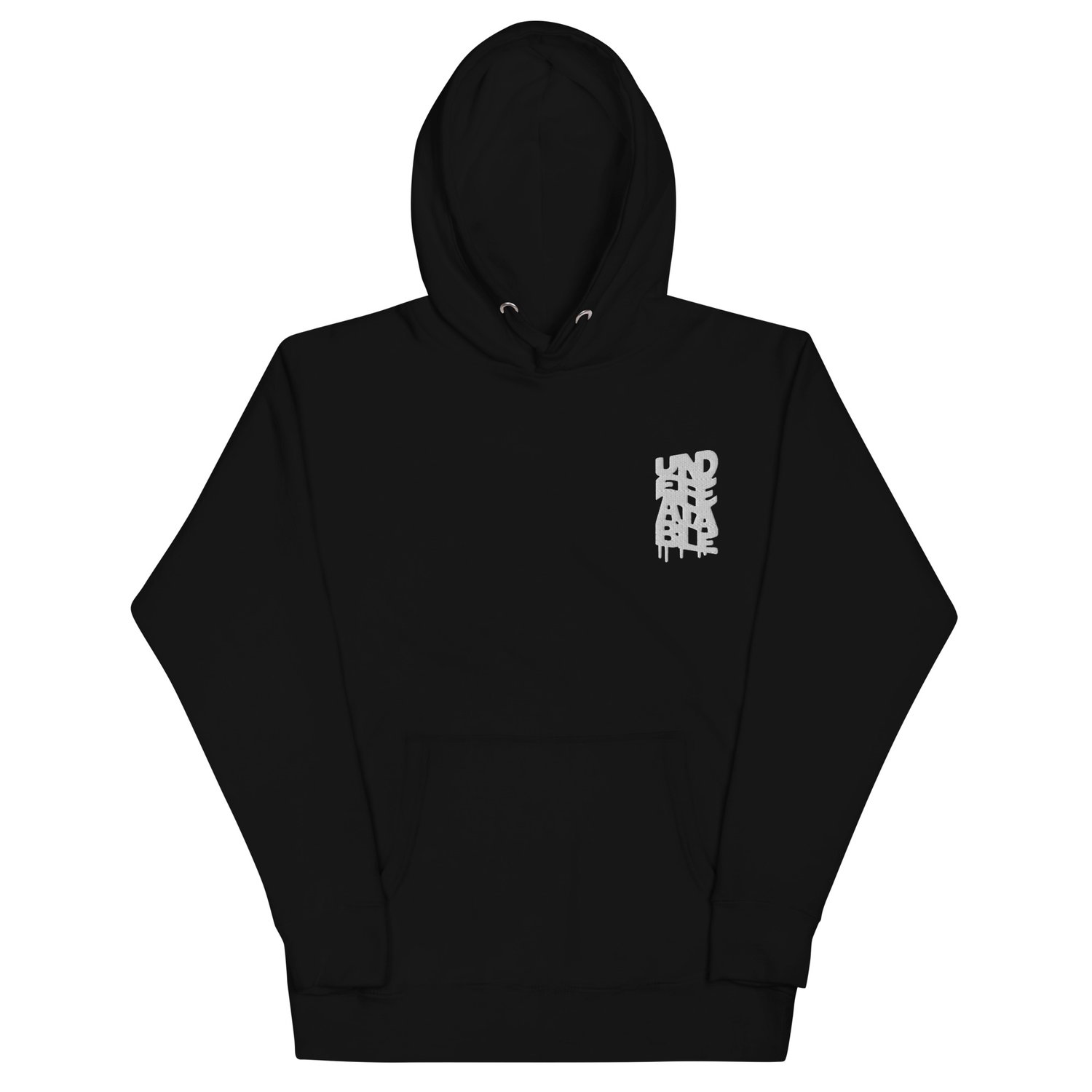 Undefeatable Stacked Logo Unisex Hoodie