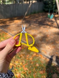 Image 3 of yellow scissor earrings