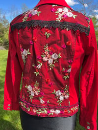 Image 6 of Large Red & Black Lace Jacket