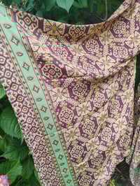 Image 7 of Pefkos co ord sarong set -light brown and green