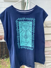 Image 1 of 'Judgment' Custom Blockprinted Tank (3XL Oneshot)