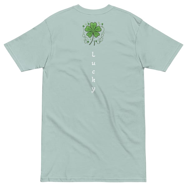 Image of Lucky Clover Men’s premium heavyweight tee