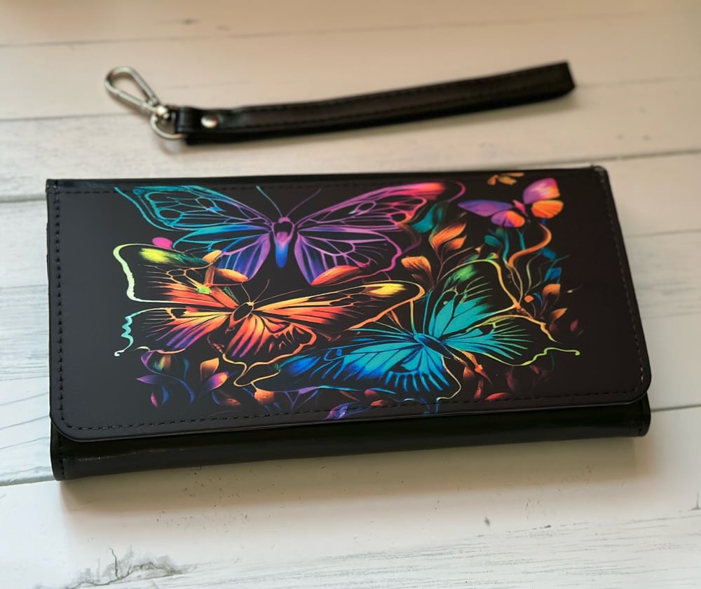 Image of Custom Wristlet wallets.