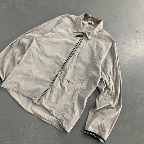 Image of SS 2005 Stone Island Spellout Overshirt, size medium