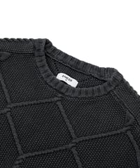Image 3 of DANCER_FENCE KNIT SWEATER :::CHARCOAL:::