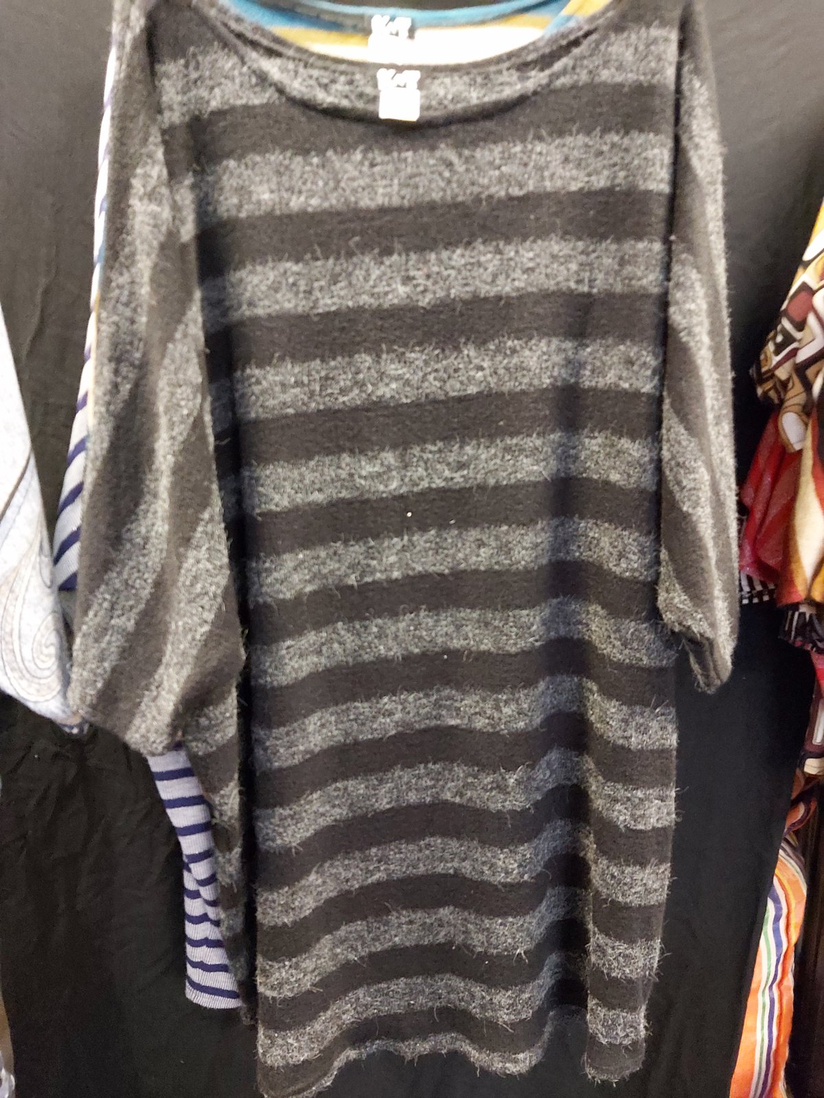 Image of Charcoal Batwing top/dress