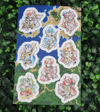 FE: Genealogy of the Holy War Sticker Sheet (GENERATION 1) Wave 2