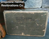 Image 15 of WWII Replica US M1938 Tank Crew Helmet M44 Polaroid Goggles. 2nd Armored Division. 