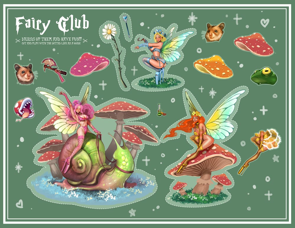 Fairy Club Sticker Sheet