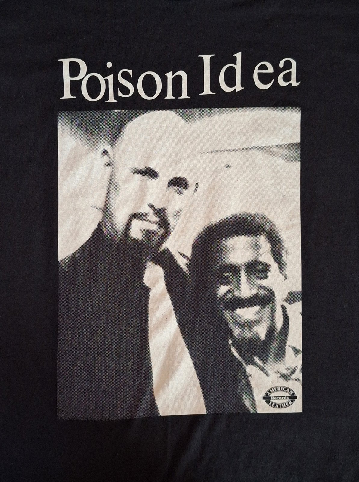 ANTON LAVEY/SAMMY D T- SHIRT Black Tshirt / Poison Idea